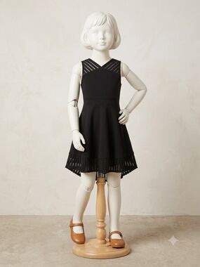 Zunie Black Sleeveless Fit-and-Flare Dress.    KD 3